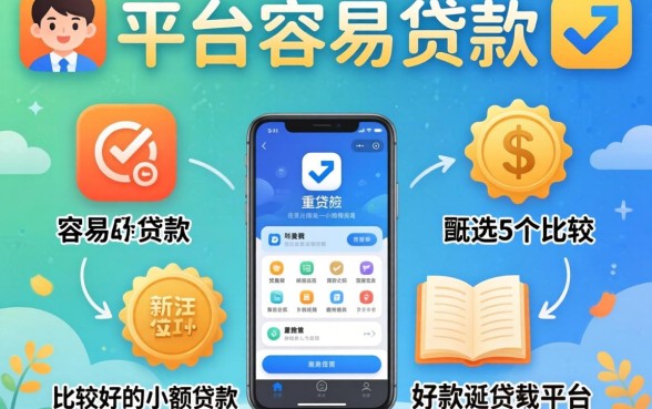 目前哪几家平台容易贷款，甄选5个比较好的小额贷款平台