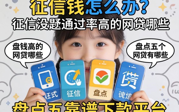 急需用钱怎么办？征信没问题通过率高的网贷有哪些？盘点五个靠谱下款平台