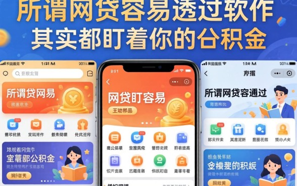 我试了十几个平台,发现所谓网贷容易通过的软件,其实都盯着你的公积金