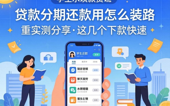 学生贷款分期还款用什么软件?实测分享这几个下款快的