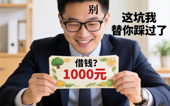 个人借钱1000元?别笑,这坑我替你踩过了