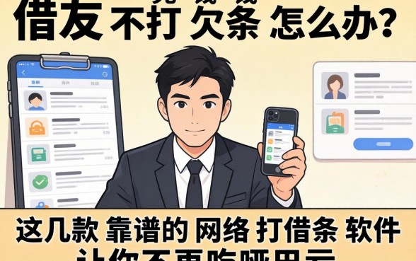朋友借钱不打欠条怎么办？这几款靠谱的网络打借条软件让你不再吃哑巴亏
