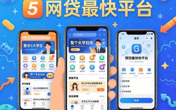 凭手机网贷最快平台，整合5个大学生可以使用的软件