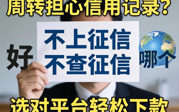 急需周转却担心信用记录？不上征信和不查征信哪个好，选对平台轻松下款