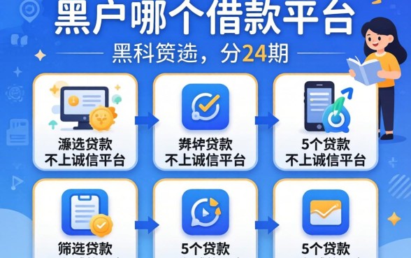 黑户哪个借款平台可以分24期，筛选5个贷款不上诚信平台的软件