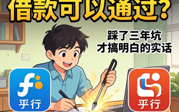 哪个平台借款可以通过？我踩了三年坑才搞明白的实话