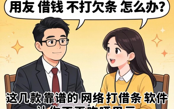 朋友借钱不打欠条怎么办？这几款靠谱的网络打借条软件让你不再吃哑巴亏