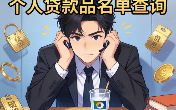 急需用钱却四处碰壁?如何通过个人贷款黑名单查询走出信用困境?