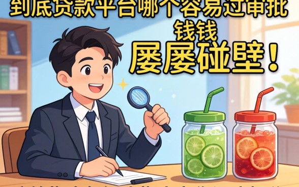 急需用钱却屡屡碰壁？到底贷款平台哪个容易过审批，这篇指南为你深度揭秘