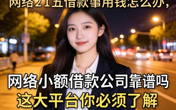 深夜急需用钱怎么办？网络小额借款公司靠谱吗？这五大平台你必须了解