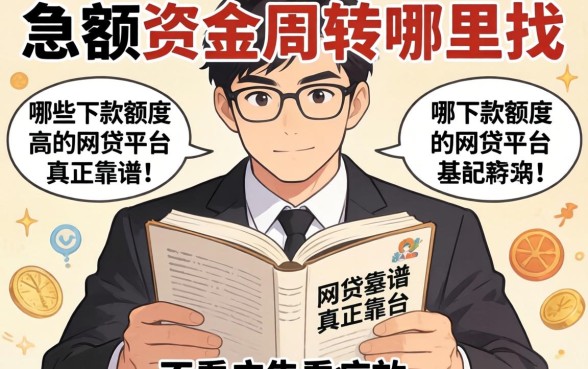 急需大额资金周转哪里找？哪些下款额度高的网贷平台真正靠谱不看广告看疗效？