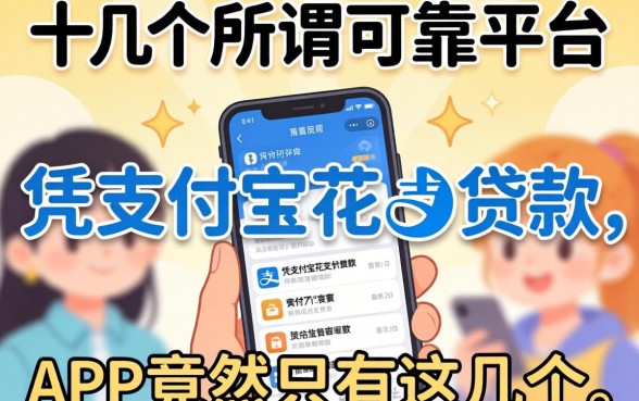 我试了十几个所谓的可靠平台,发现能凭支付宝花呗贷款的app竟然只有这几个