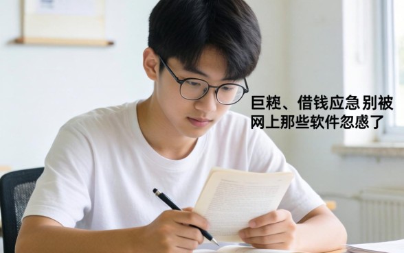 17岁想借钱应急？别被网上那些软件忽悠了