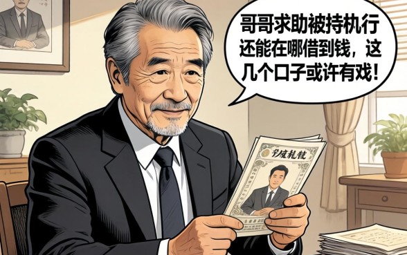 老哥们求助，我是被执行人还能在哪借到钱？这几个口子或许有戏！