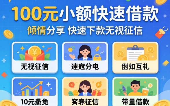 1000元小额快速借款，倾情分享五个快速下款无视征信的平台