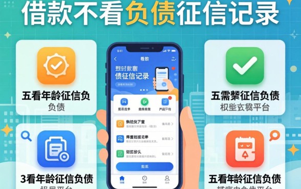 什么借款不看负债征信记录，详尽说明五个不看年龄征信负债的平台