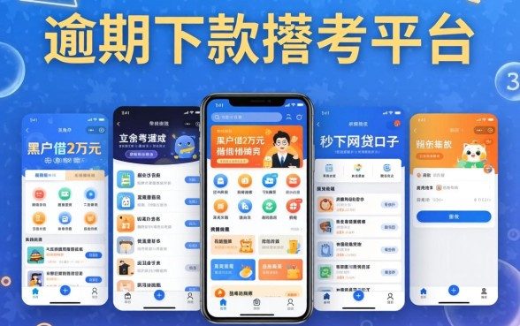 逾期下款的平台有哪些软件，陈列五个黑户借2万元秒下网贷口子app