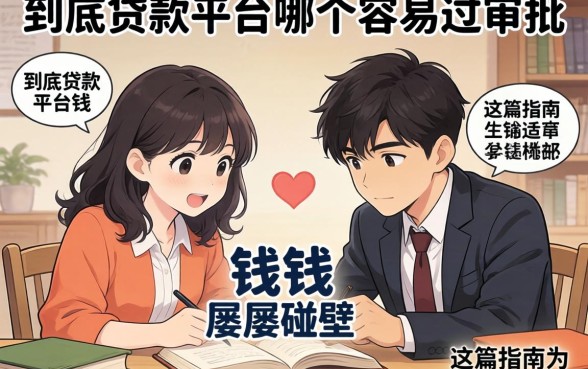急需用钱却屡屡碰壁？到底贷款平台哪个容易过审批，这篇指南为你深度揭秘