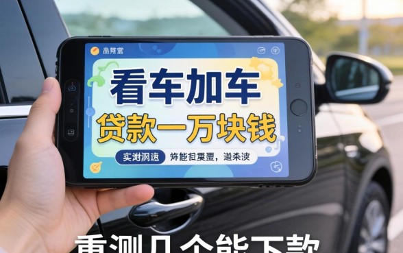 有车哪里可以贷款一万块钱?实测几个能下款的渠道