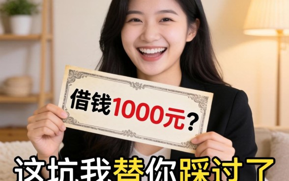 个人借钱1000元?别笑,这坑我替你踩过了