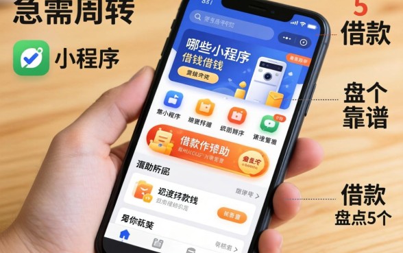 手机里急需周转?哪些小程序可以借钱?盘点5个靠谱的借款软件助你渡过难关