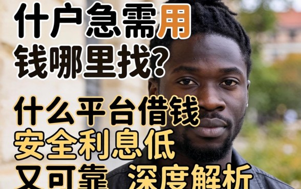 黑户急需用钱哪里找？什么平台借钱安全利息低又可靠？深度解析来了