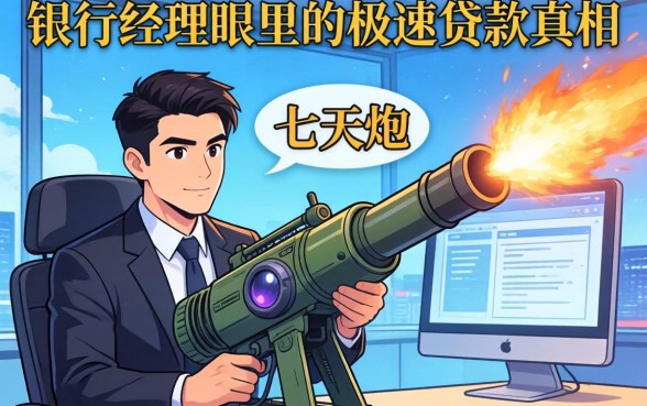 秒下的七天高炮：银行经理眼里的极速贷款真相