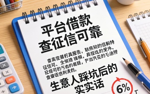 哪款平台借款不查征信报告可靠?生意人踩坑后的实在话