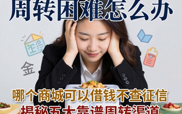 资金周转困难怎么办?哪个商城可以借钱不查征信?揭秘五大靠谱周转渠道