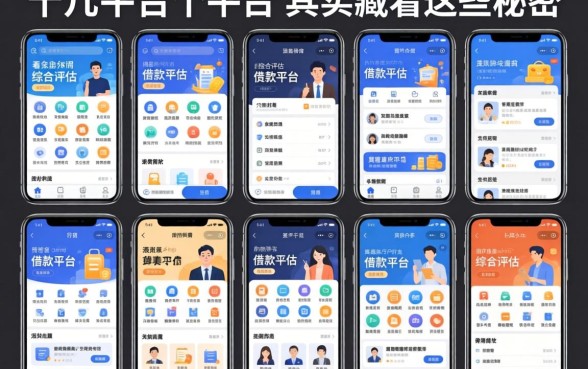 我试了十几个平台，发现那些所谓不看综合评估的借款平台，其实藏着这些秘密