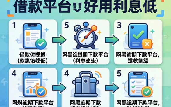 什么借款平台好用利息低的,枚举五个网黑逾期下款平台
