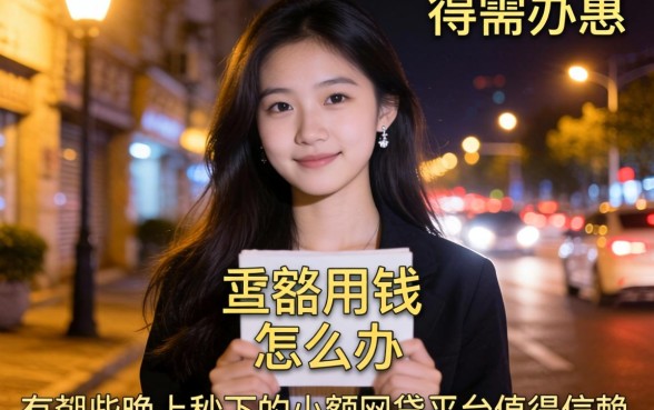 深夜急需用钱怎么办？有哪些晚上秒下的小额网贷平台值得信赖？