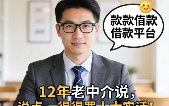 最好下款的借款平台有哪些？12年老中介说点得罪人的大实话