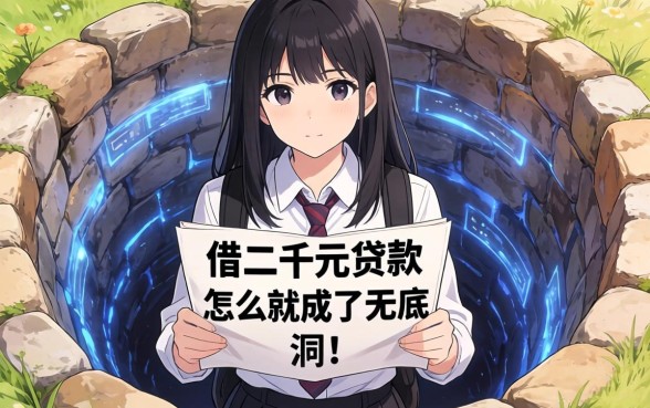 大学生借二千元贷款，怎么就成了无底洞？