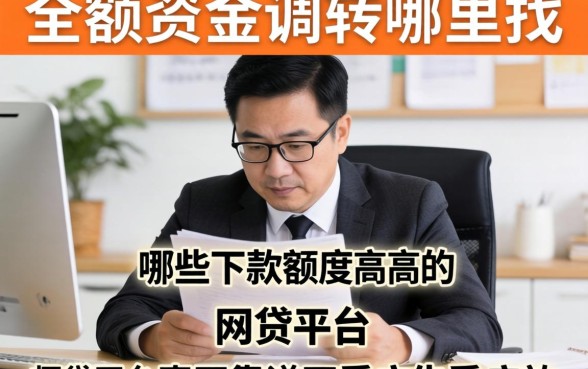 急需大额资金周转哪里找？哪些下款额度高的网贷平台真正靠谱不看广告看疗效？
