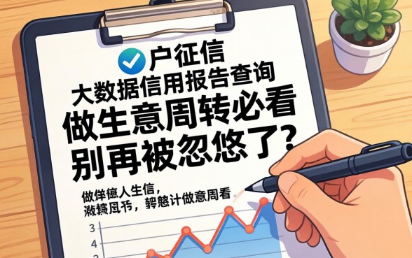 黑户征信大数据信用报告查询:做生意周转必看,别再被忽悠了