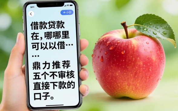 苹果手机借款在哪里可以借，鼎力推荐五个不审核直接下款的口子