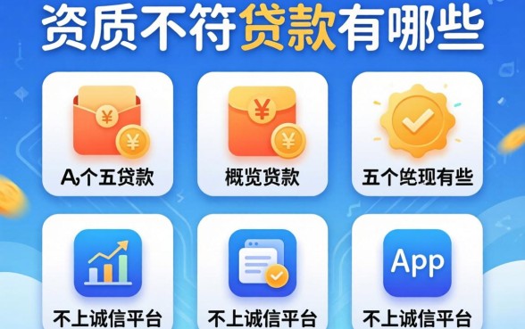 不看资质不符的贷款有哪些，概览五个贷款不上诚信平台的app