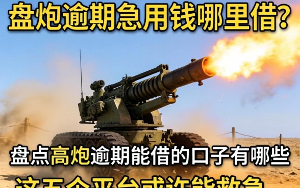 高炮逾期急用钱哪里借？盘点高炮逾期能借的口子有哪些，这五个平台或许能救急