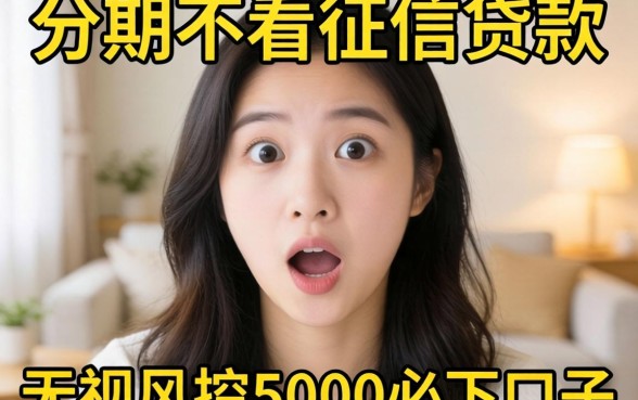 我试了那些可以分期不看征信的贷款和无视风控5000必下口子，结果有点意外