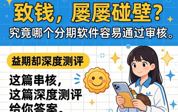 急需用钱却屡屡碰壁？究竟哪个分期软件容易通过审核，这篇深度测评给你答案