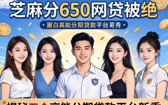 芝麻分650网贷被拒，揭秘五个高能分期贷款平台新秀