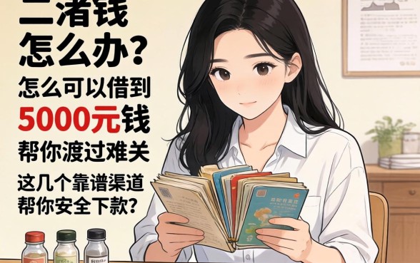 急需用钱怎么办？怎么可以借到5000元钱且安全下款？这几个靠谱渠道帮你渡过难关