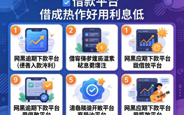 什么借款平台好用利息低的,枚举五个网黑逾期下款平台