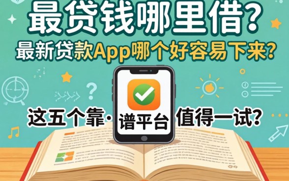 急需用钱哪里借？最新贷款app哪个好容易下来？这五个靠谱平台值得一试