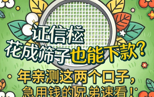 征信花成筛子也能下款？2026年亲测这几个口子，急用钱的兄弟速看！