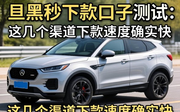 最新双黑秒下款口子实测：这几个渠道下款速度确实快