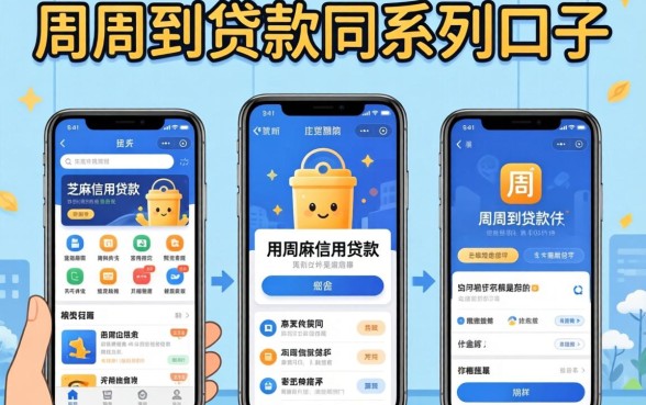 我试了几个号称能用芝麻信用贷款的软件，发现周周到贷款同系列的口子根本不是你想的那样