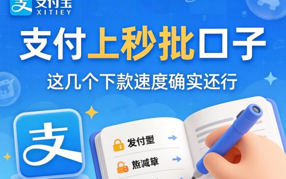 盘点支付宝上秒批的口子，这几个下款速度确实还行