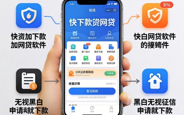 门槛低下款快的网贷软件，细致阐述5个无视黑白无视征信申请就下款的平台